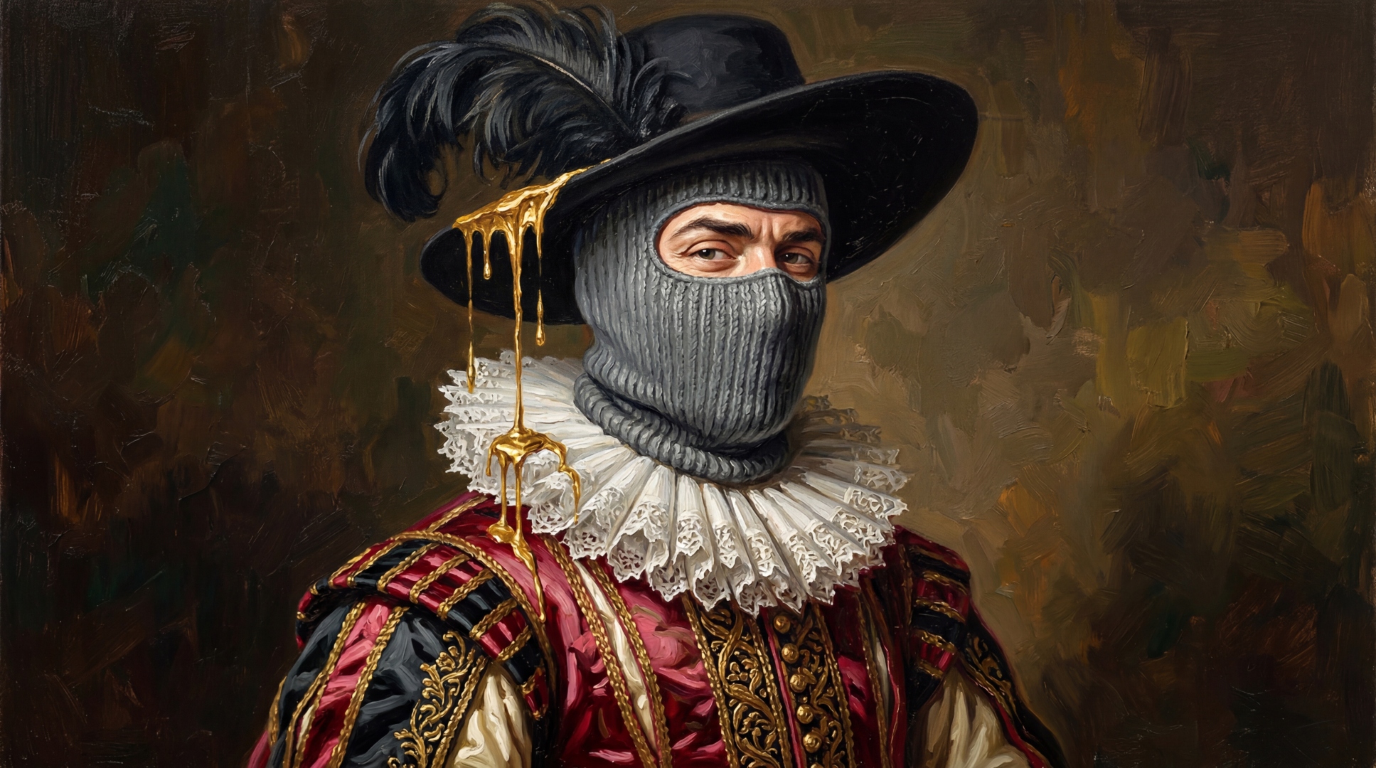 The Last Sovereign framed on a gallery wall